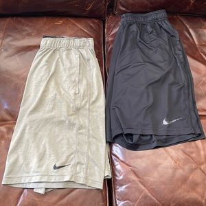 2 pair Nike dri-fit shorts